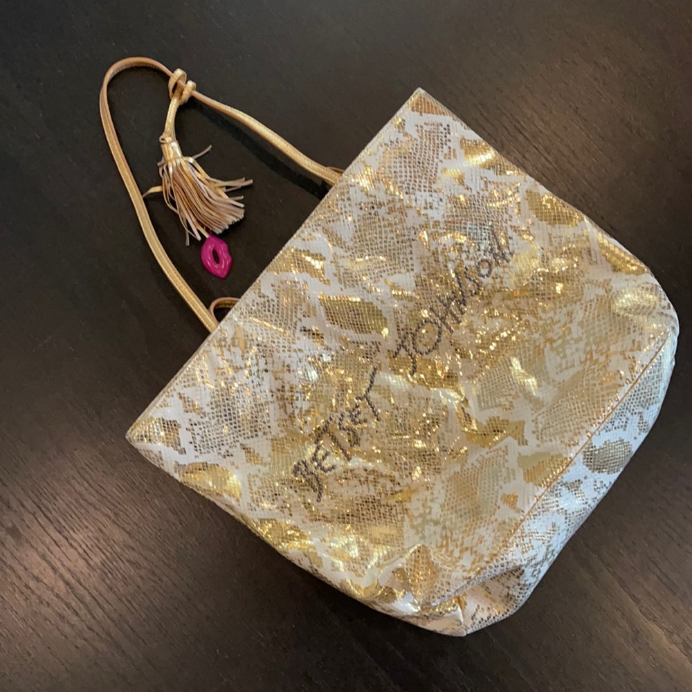 Betsey Johnson Gold Tote